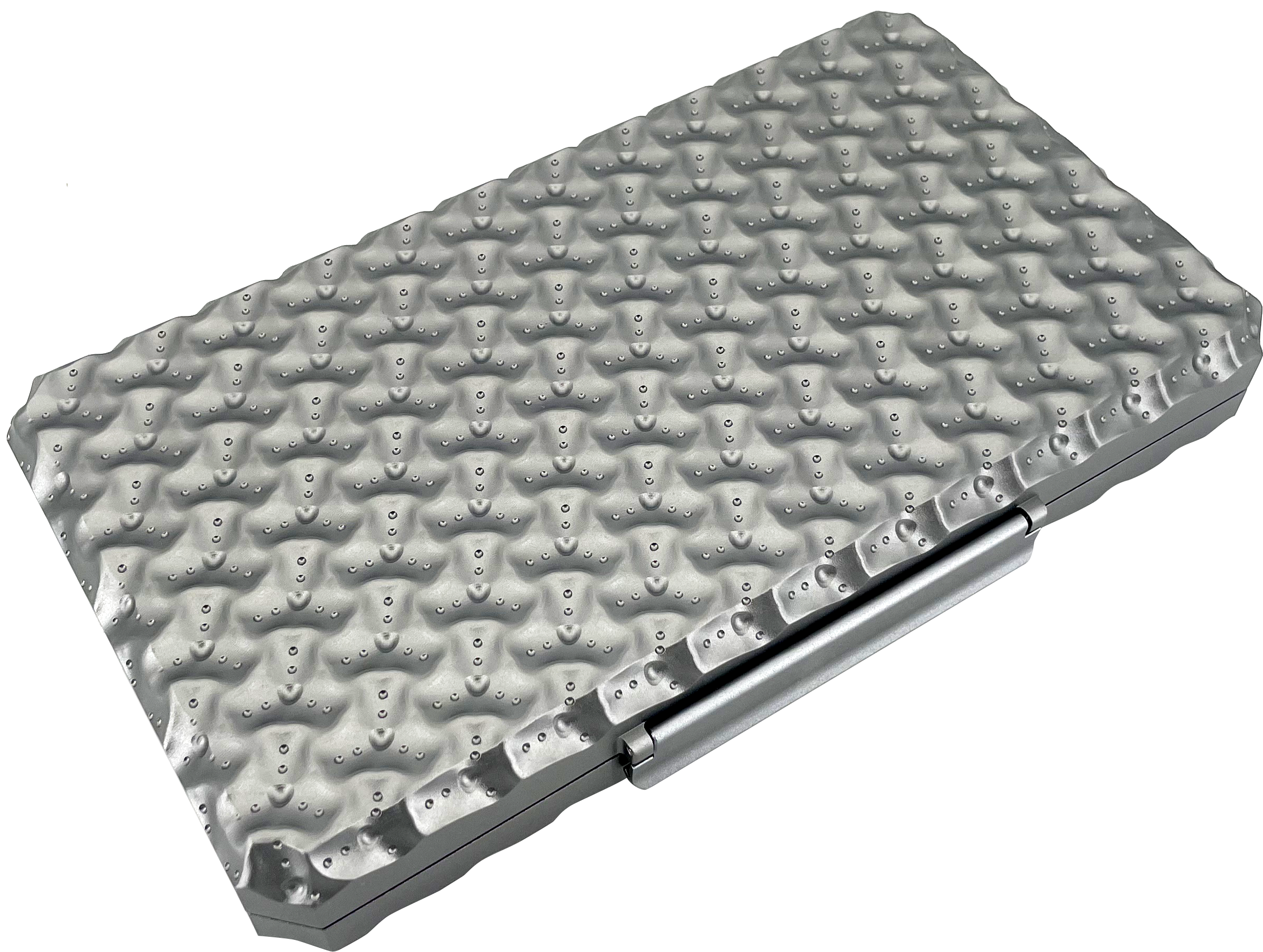 Silver rectangular cigar box