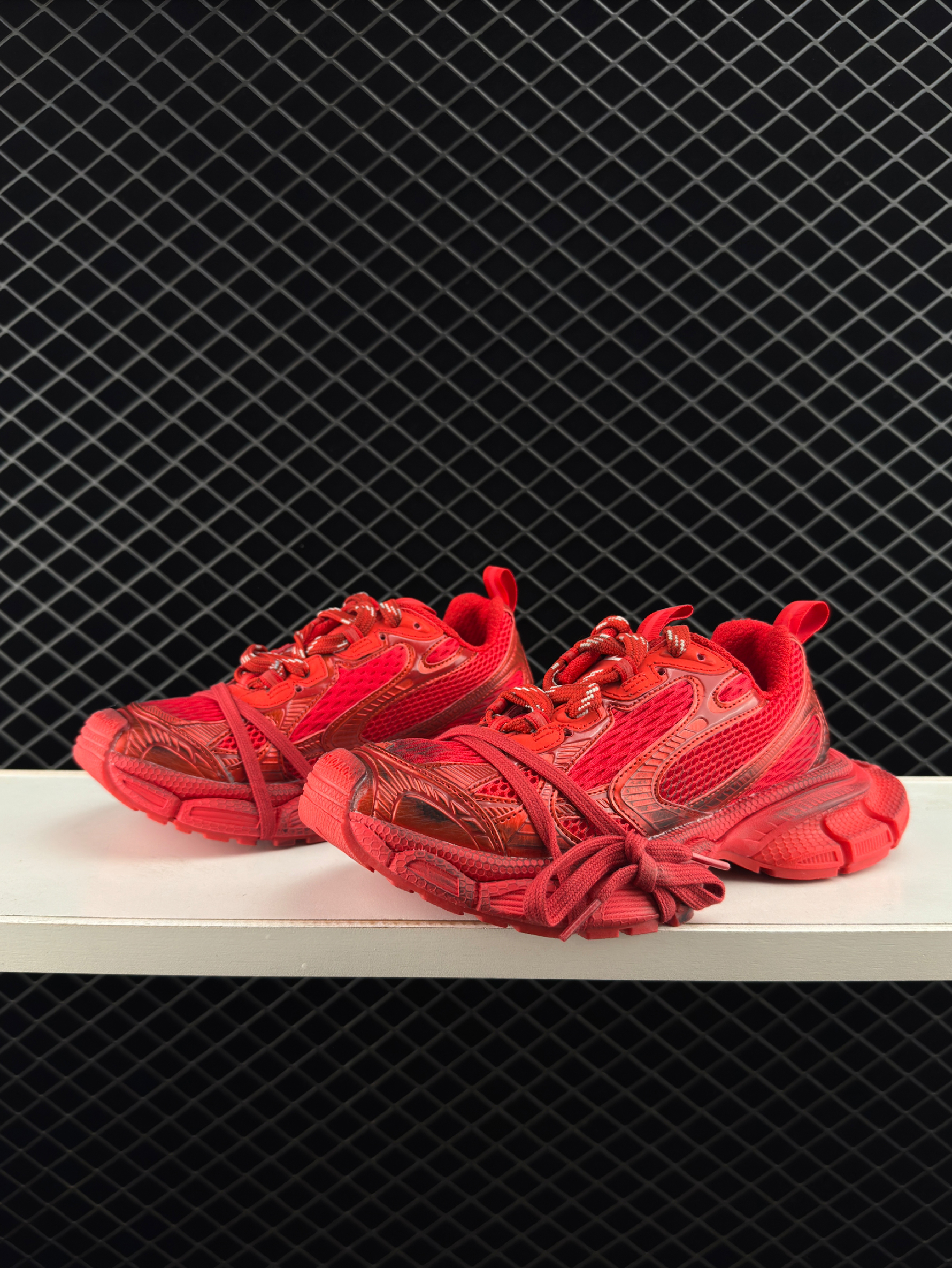 Balenciaga Phantom Sneaker Red Retro Clunky Shoes