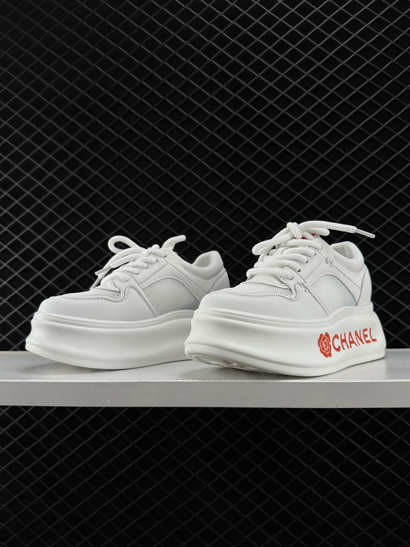 Chanel CC Calfskin Logo Trainers Sneaker Low Top Versatile Casual Skate Shoes