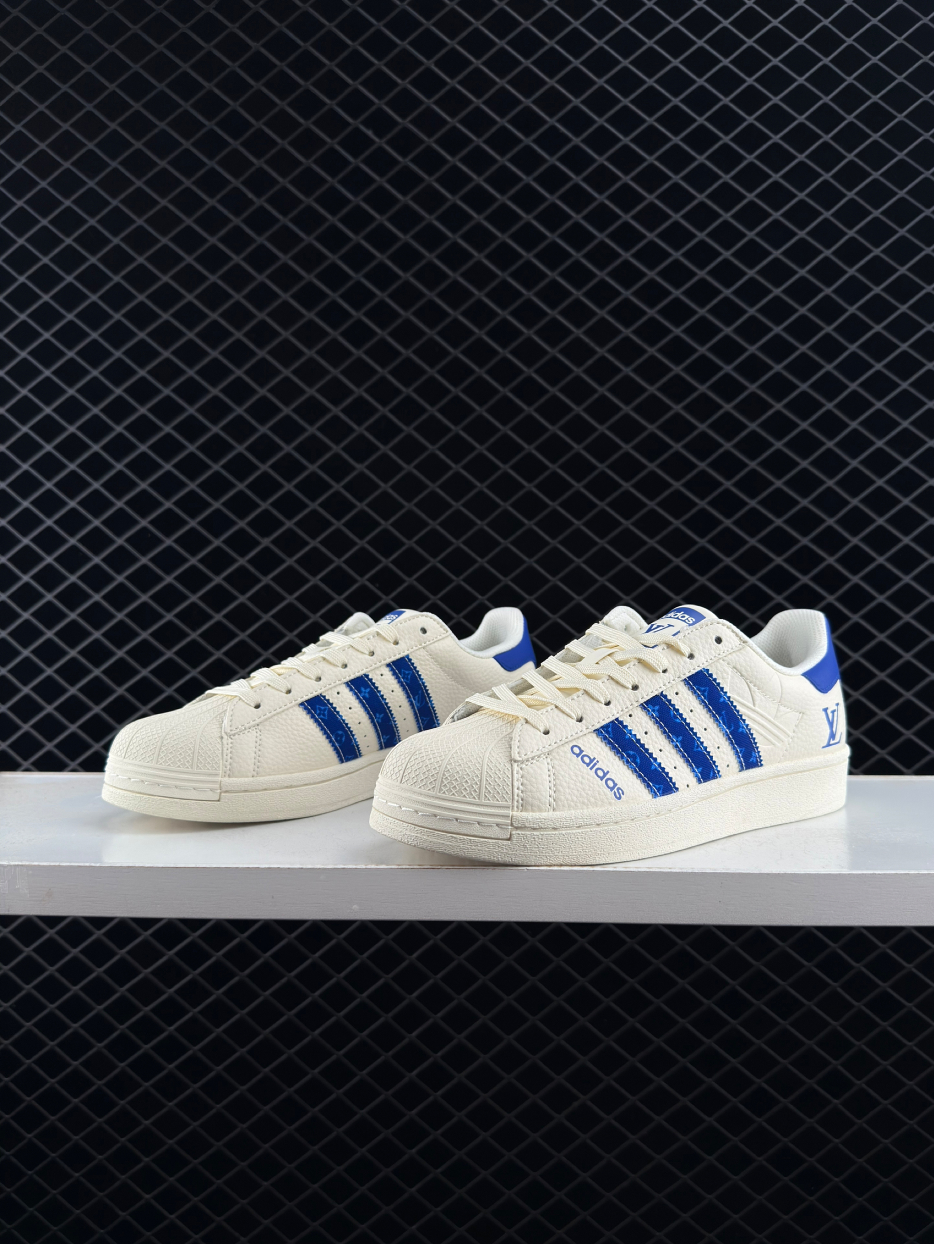 Adidas Originals Superstar Shell Head DIY Series Low Top Casual Sports Skate Shoes
