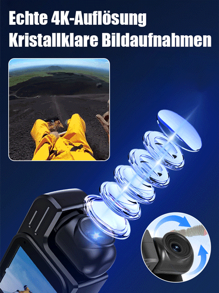 【Kleine Pocket-Kamera】📸 Tragbarer Recorder mit Bildschirm
