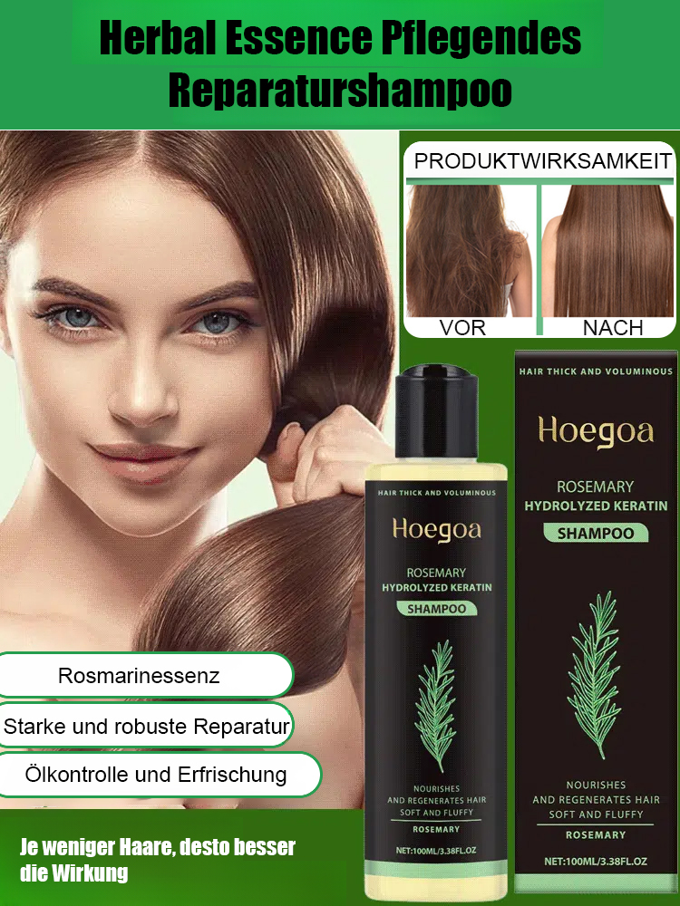 【Aktive Haarfollikel – schnelleres Wachstum】Pflanzenextrakt-Pflegeshampoo