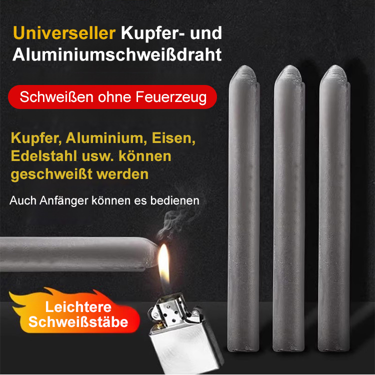 🔥 Einfach anzünden – und LOSREPARIEREN – Universelle Reparaturschweißstäbe für niedrige Temperaturen