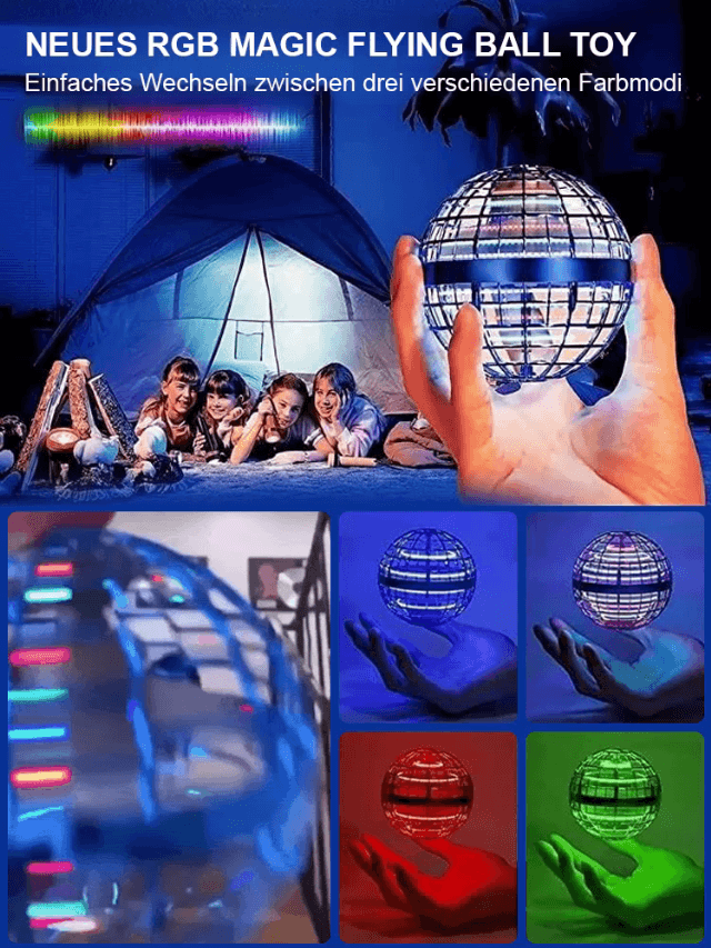 【Automatischer Ausgleichs-Kreisel】Schwebende Lichtkugel Spielzeug