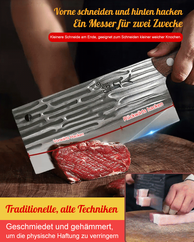 【Traditionell geschmiedetes】Schneide- und Hackmesser