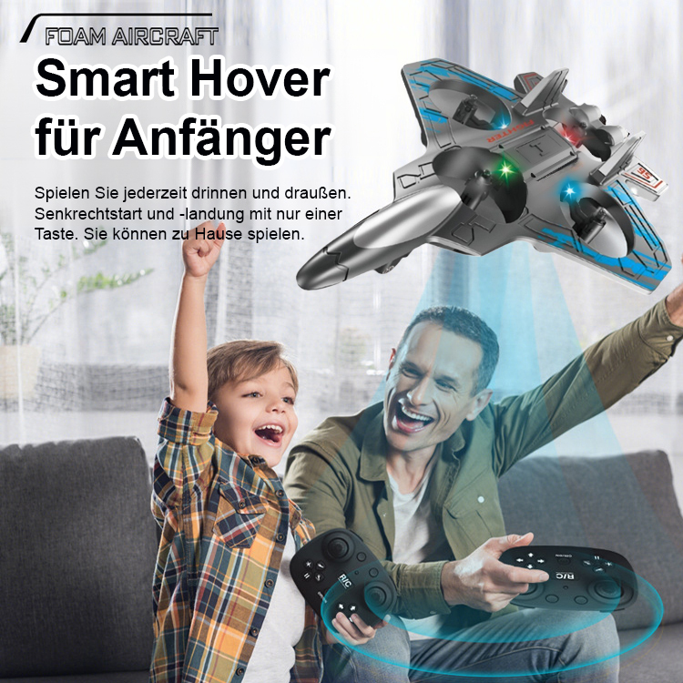 ✨ 【Ein-Knopf-Start und -Landung】Ferngesteuertes vierachsiges Langstrecken-Schaumstoffflugzeug✨