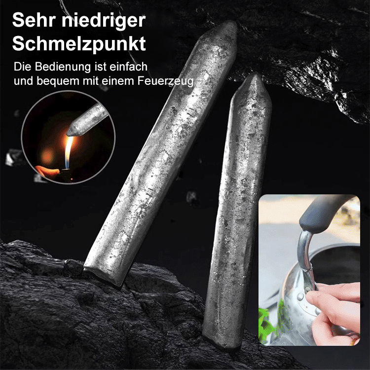 🔥 Einfach anzünden – und LOSREPARIEREN – Universelle Reparaturschweißstäbe für niedrige Temperaturen
