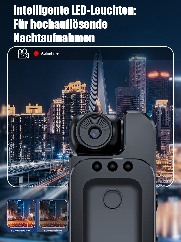 【Kleine Pocket-Kamera】📸 Tragbarer Recorder mit Bildschirm