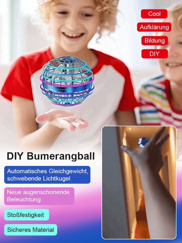 【Automatischer Ausgleichs-Kreisel】Schwebende Lichtkugel Spielzeug