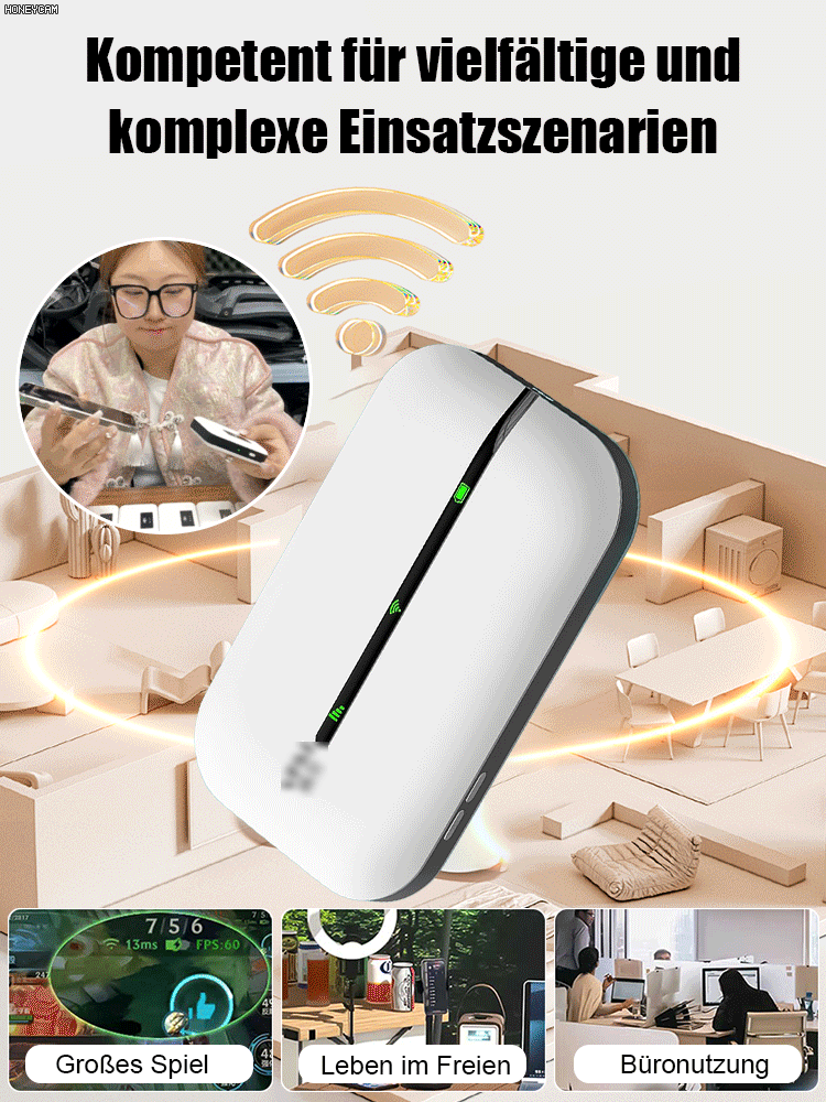 Tragbares WLAN----Unbegrenzter Internetzugang überall auf der Welt