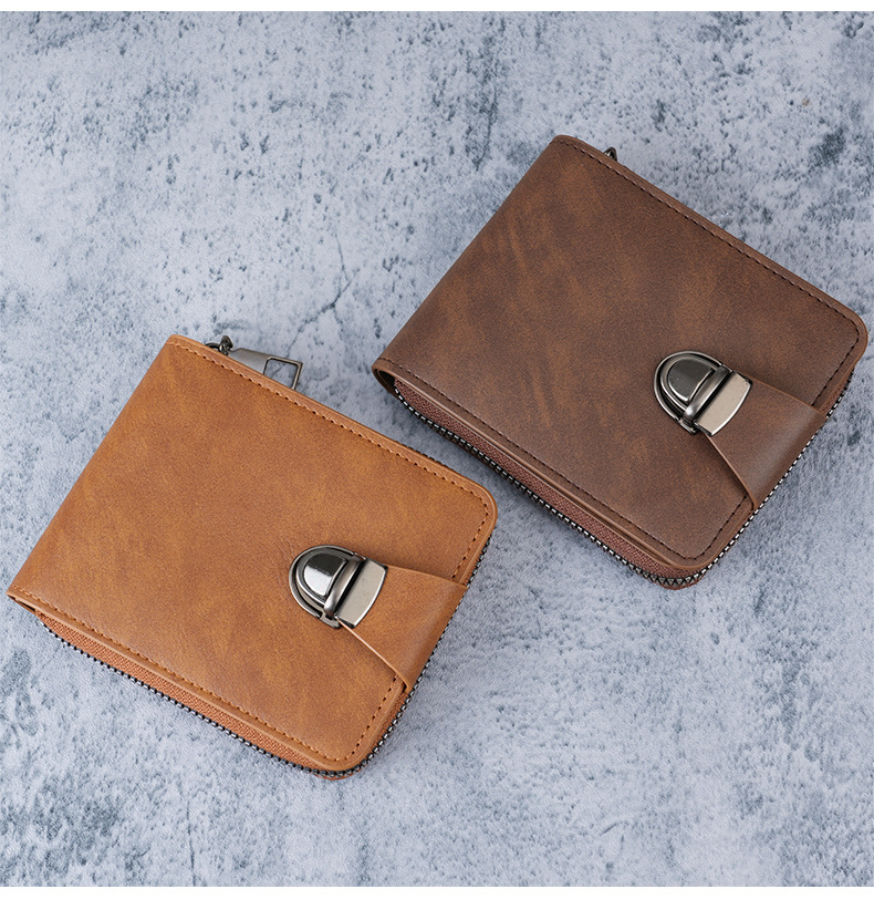 🍂Men's Vintage Compact Zipper Wallet