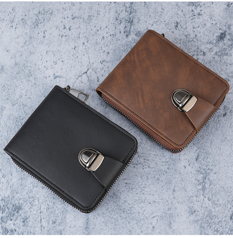 🍂Men's Vintage Compact Zipper Wallet