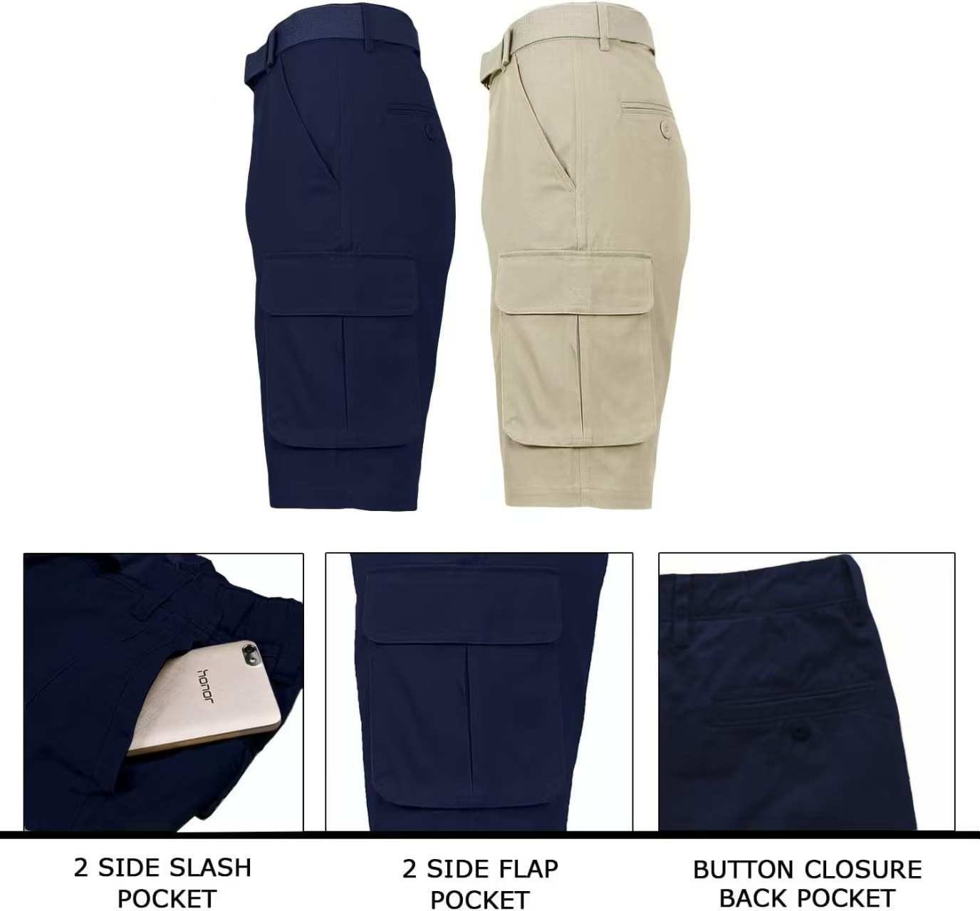 Ultra Stretch Breathable Casual Shorts (Free Belt Included)