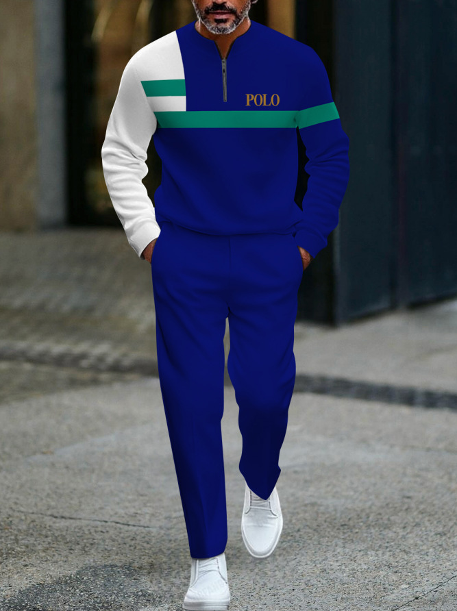 🧢 Men’s Zip Pullover Tracksuit – New Arrival