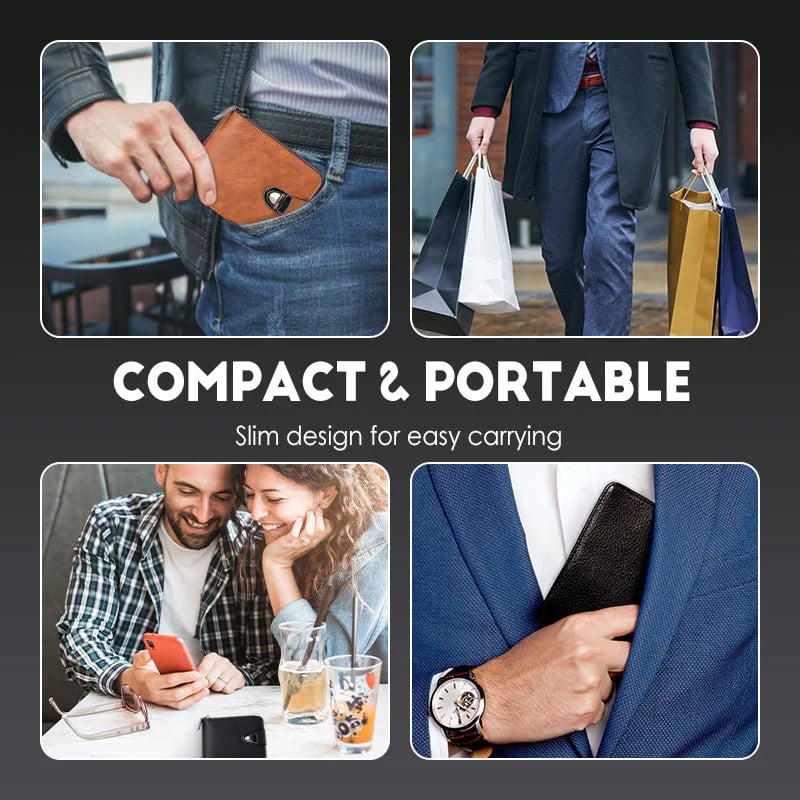 🍂Men's Vintage Compact Zipper Wallet