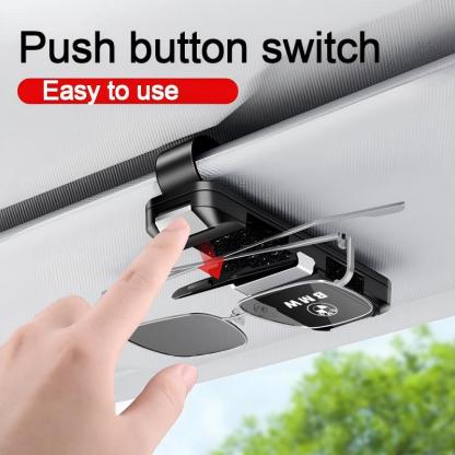 Multifunctional two-way car glasses clip, fits all car models.