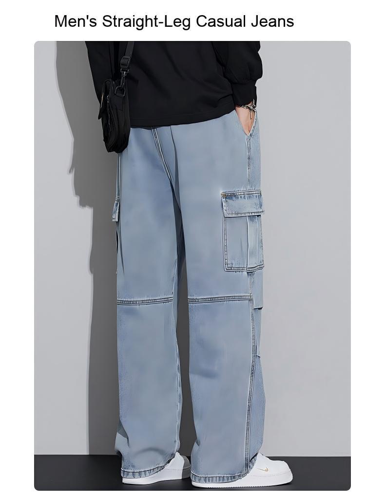 Men's Straight-Leg Casual Jeans