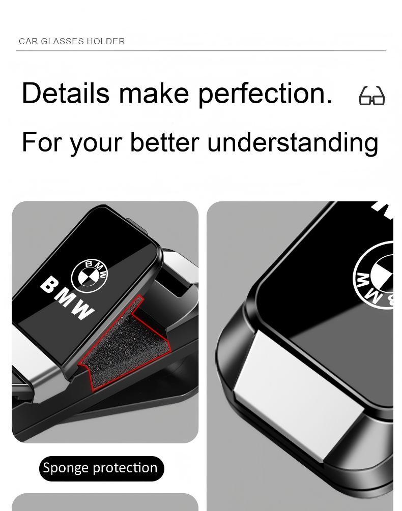 Multifunctional two-way car glasses clip, fits all car models.