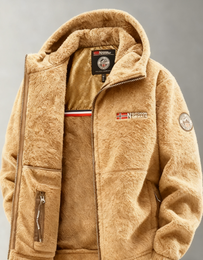 🔥🔥New Men's Outdoor Stand Collar Fleece Jacket