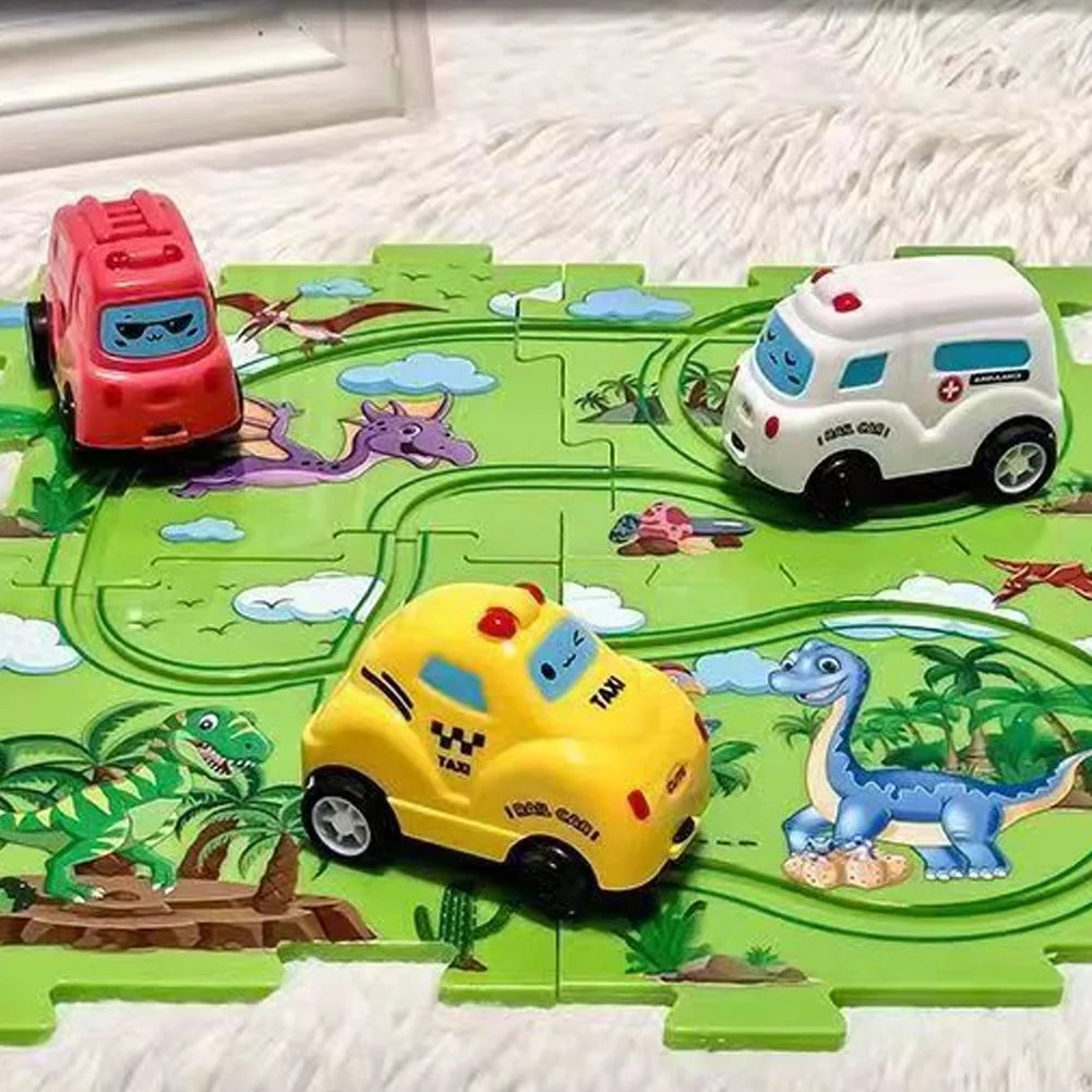 SpidMated™- Track Puzzle City Scene Set