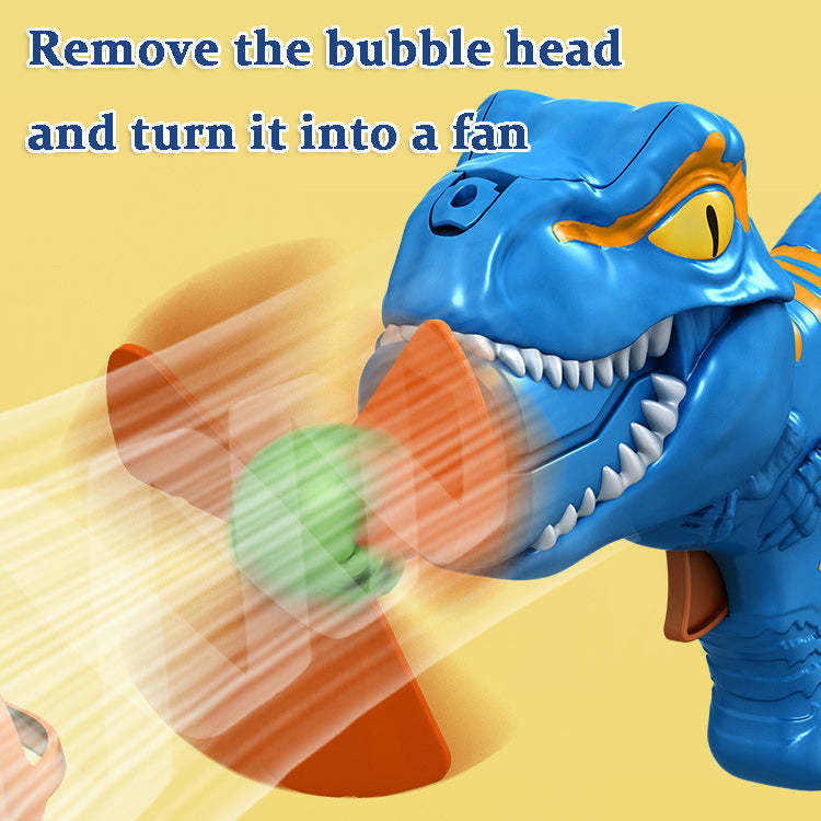 Dinosaur Bubble Machine Children's Electric Fan Bubble Gun Toy
