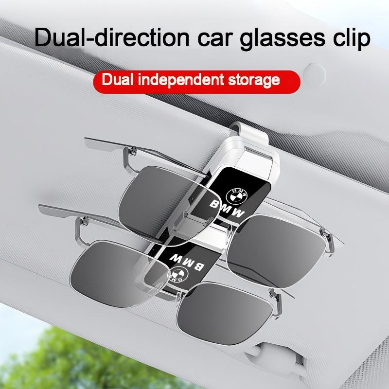 Multifunctional two-way car glasses clip, fits all car models.