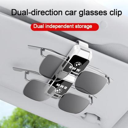 Multifunctional two-way car glasses clip, fits all car models.