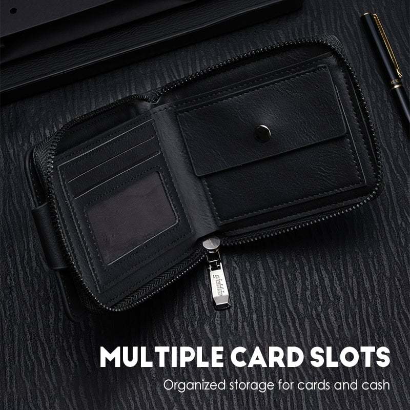 🍂Men's Vintage Compact Zipper Wallet