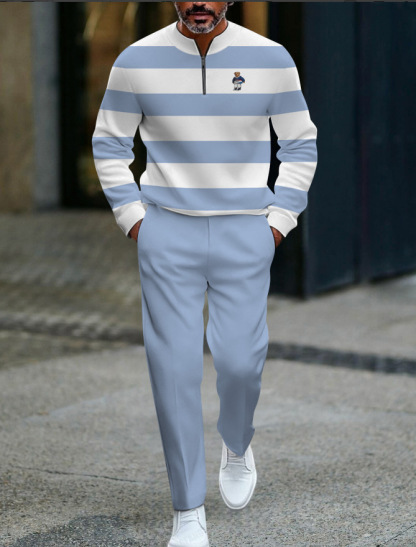 🧢 Men’s Zip Pullover Tracksuit – New Arrival