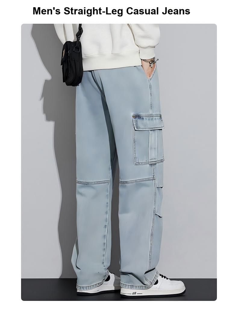Men's Straight-Leg Casual Jeans