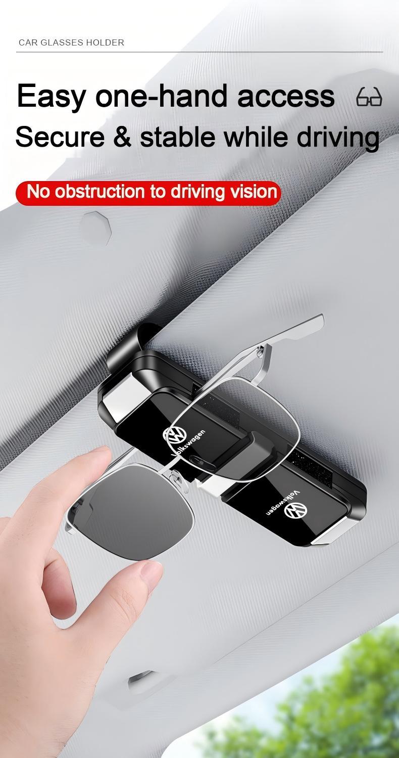 Multifunctional two-way car glasses clip, fits all car models.