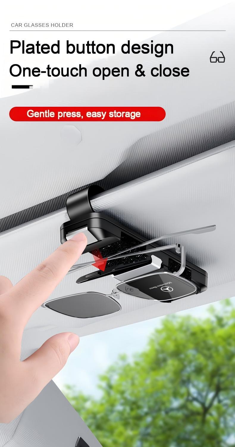 Multifunctional two-way car glasses clip, fits all car models.