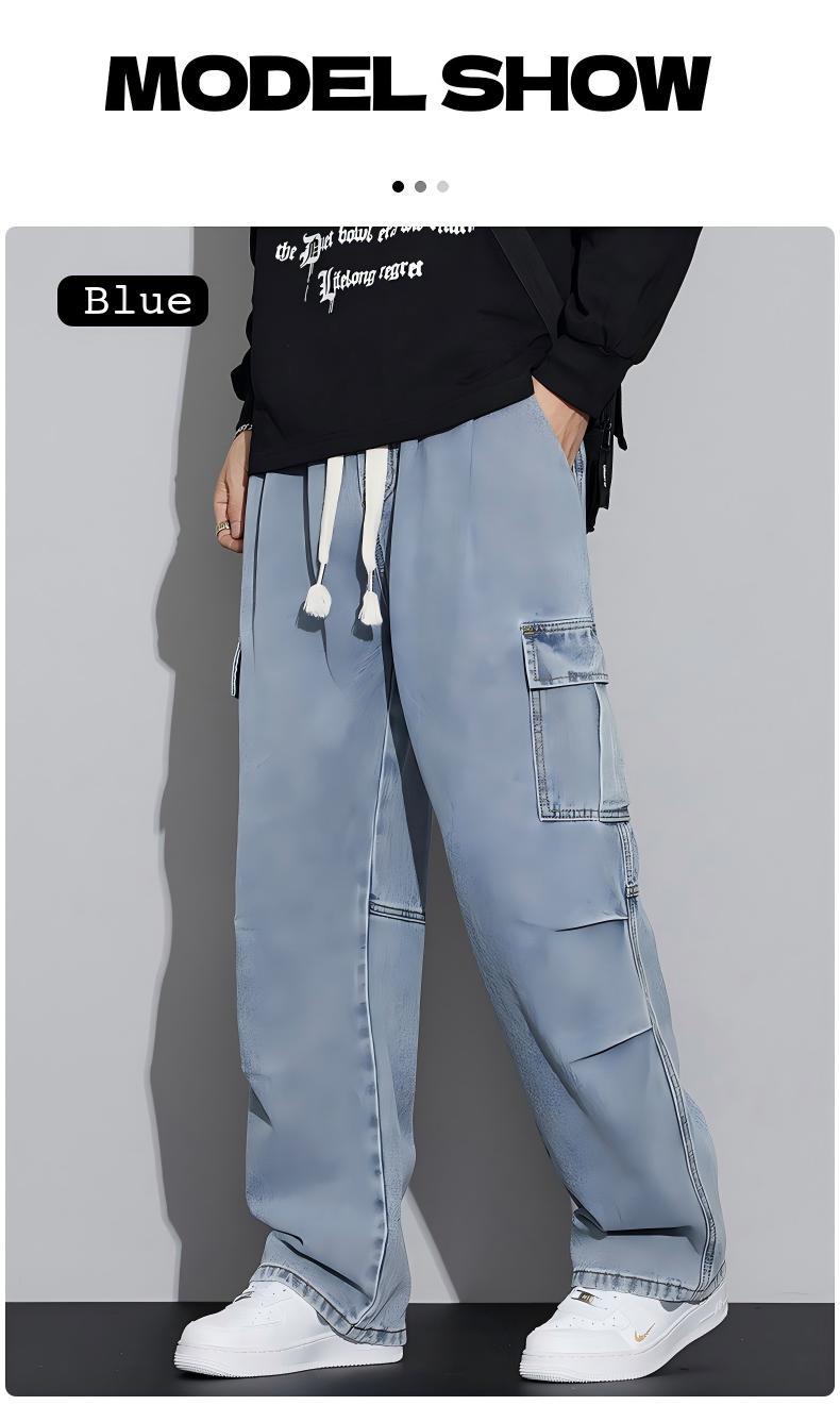 Men's Straight-Leg Casual Jeans