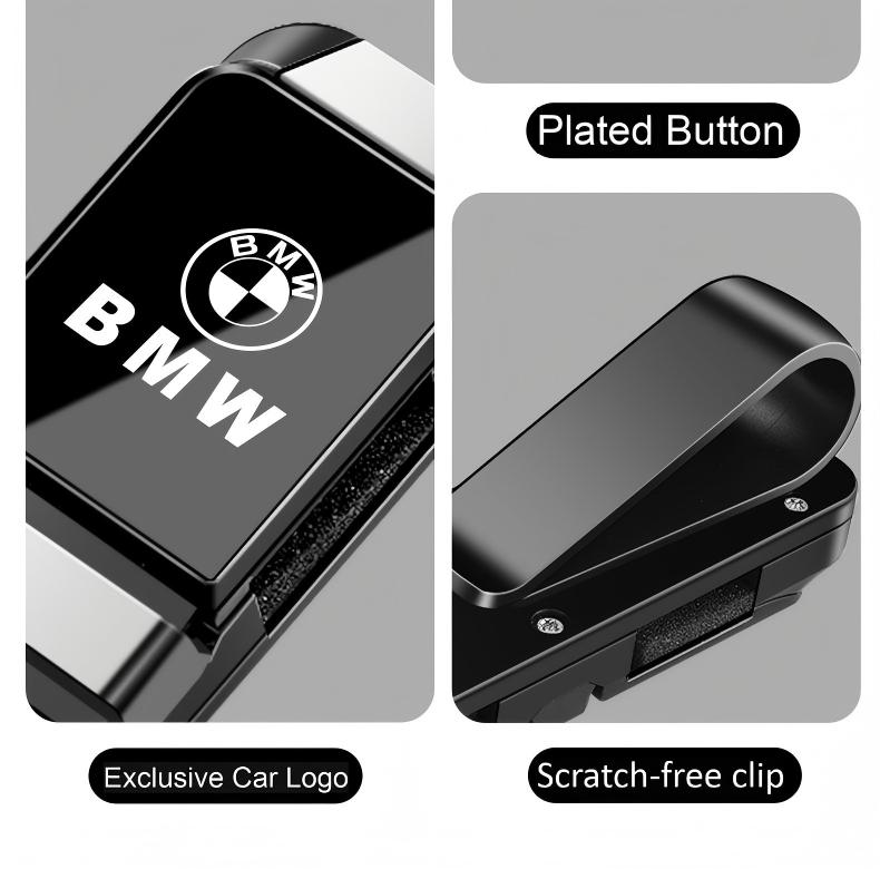 Multifunctional two-way car glasses clip, fits all car models.