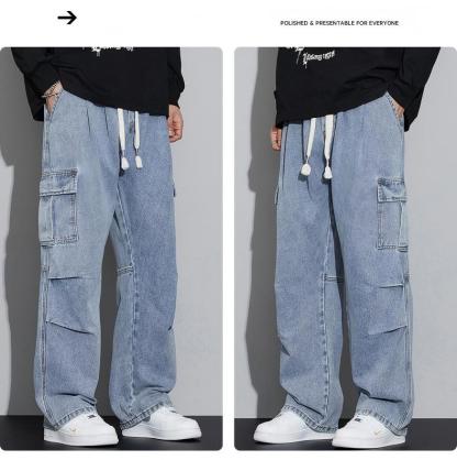 Men's Straight-Leg Casual Jeans