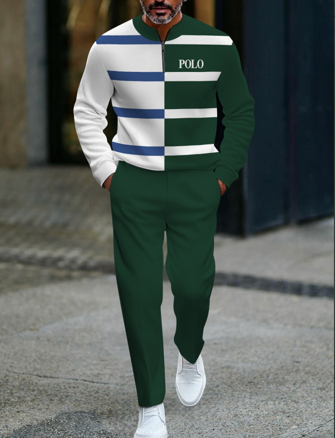 🧢 Men’s Zip Pullover Tracksuit – New Arrival