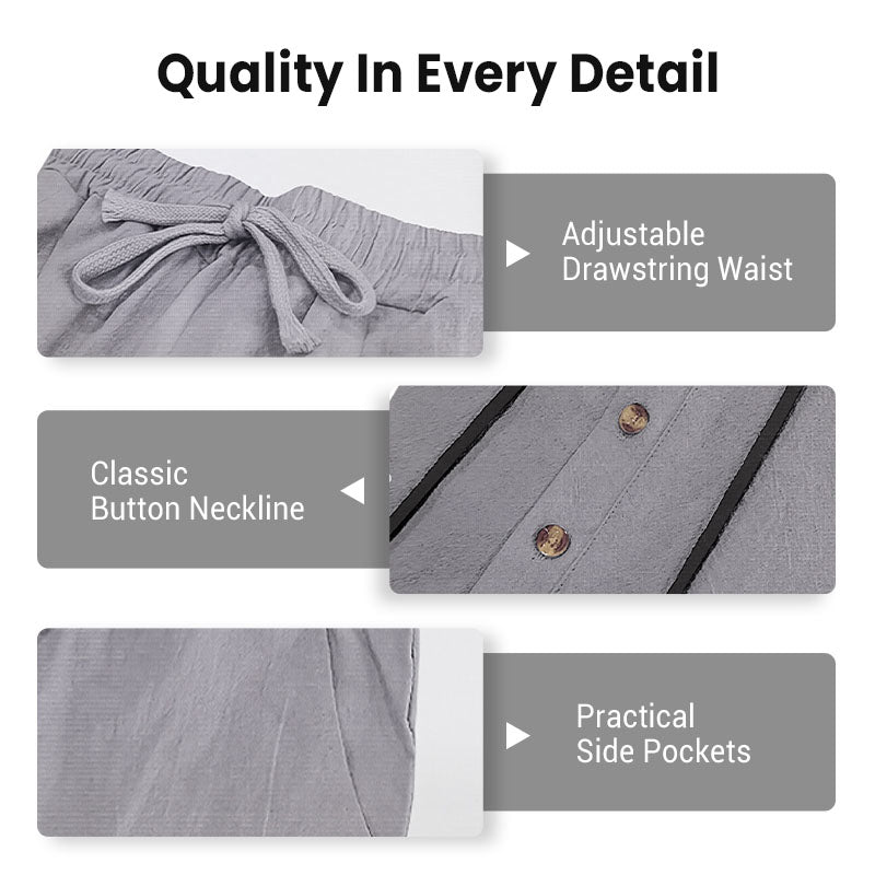📢📢49% OFF !Men's Hooded Casual Loose Top & Pants 2-Piece Set