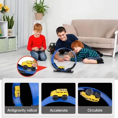 Toy car track set