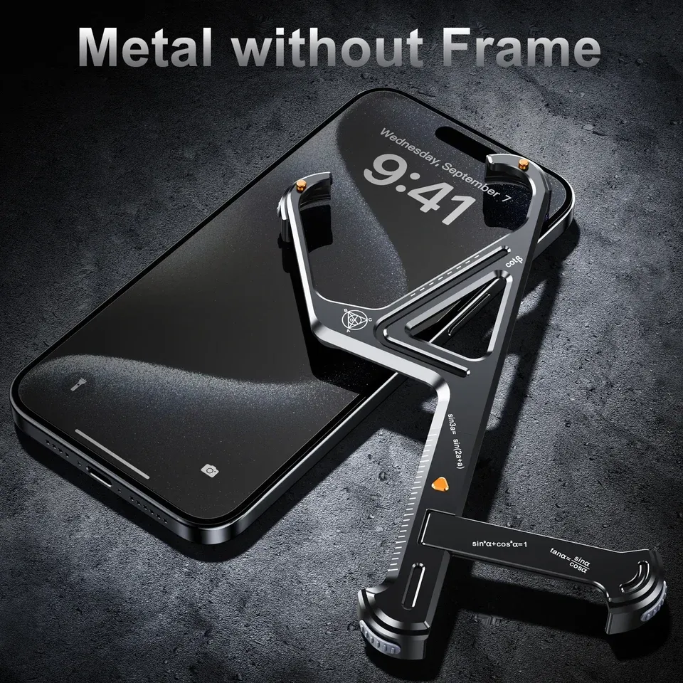Z Shape Aluminum Alloy Magnetic Phone Case