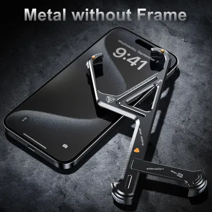Z Shape Aluminum Alloy Magnetic Phone Case