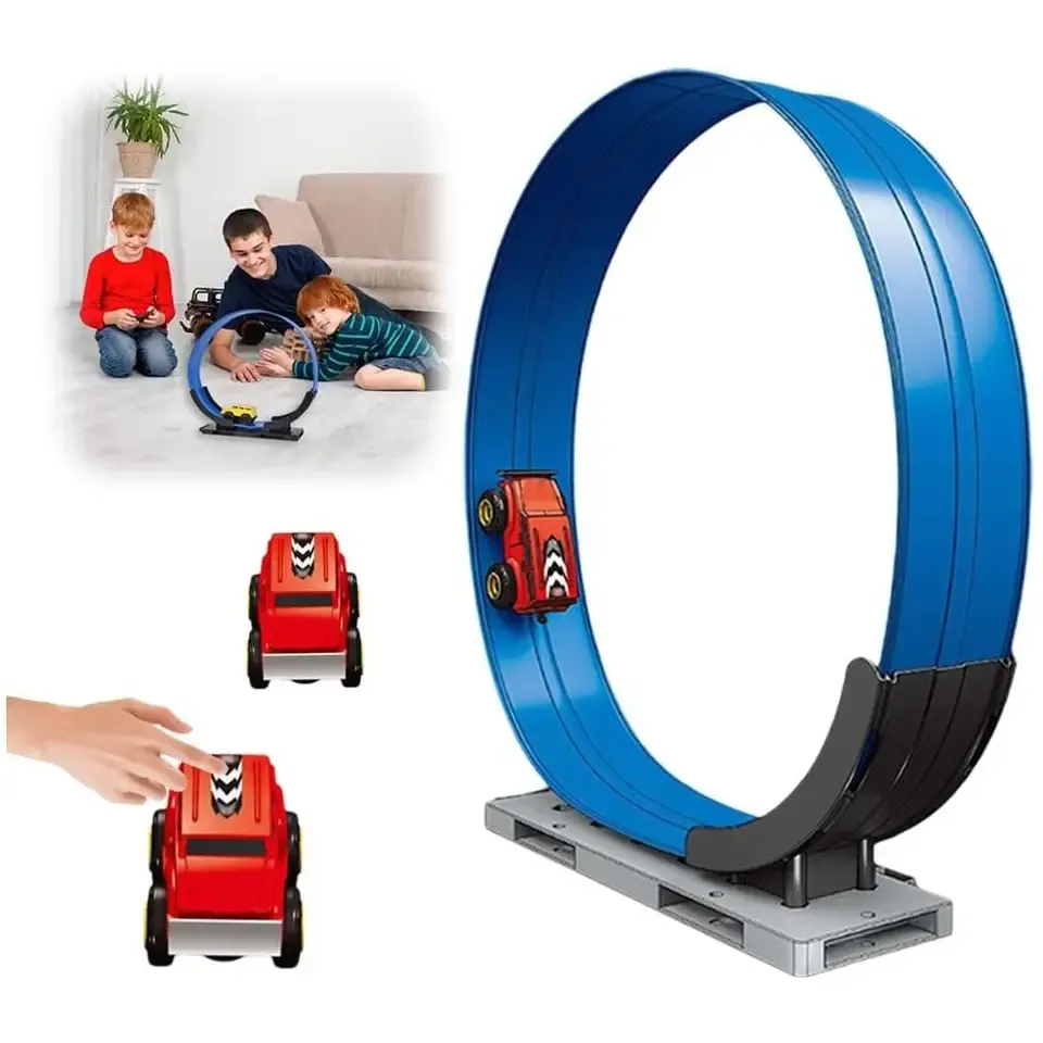 Toy car track set