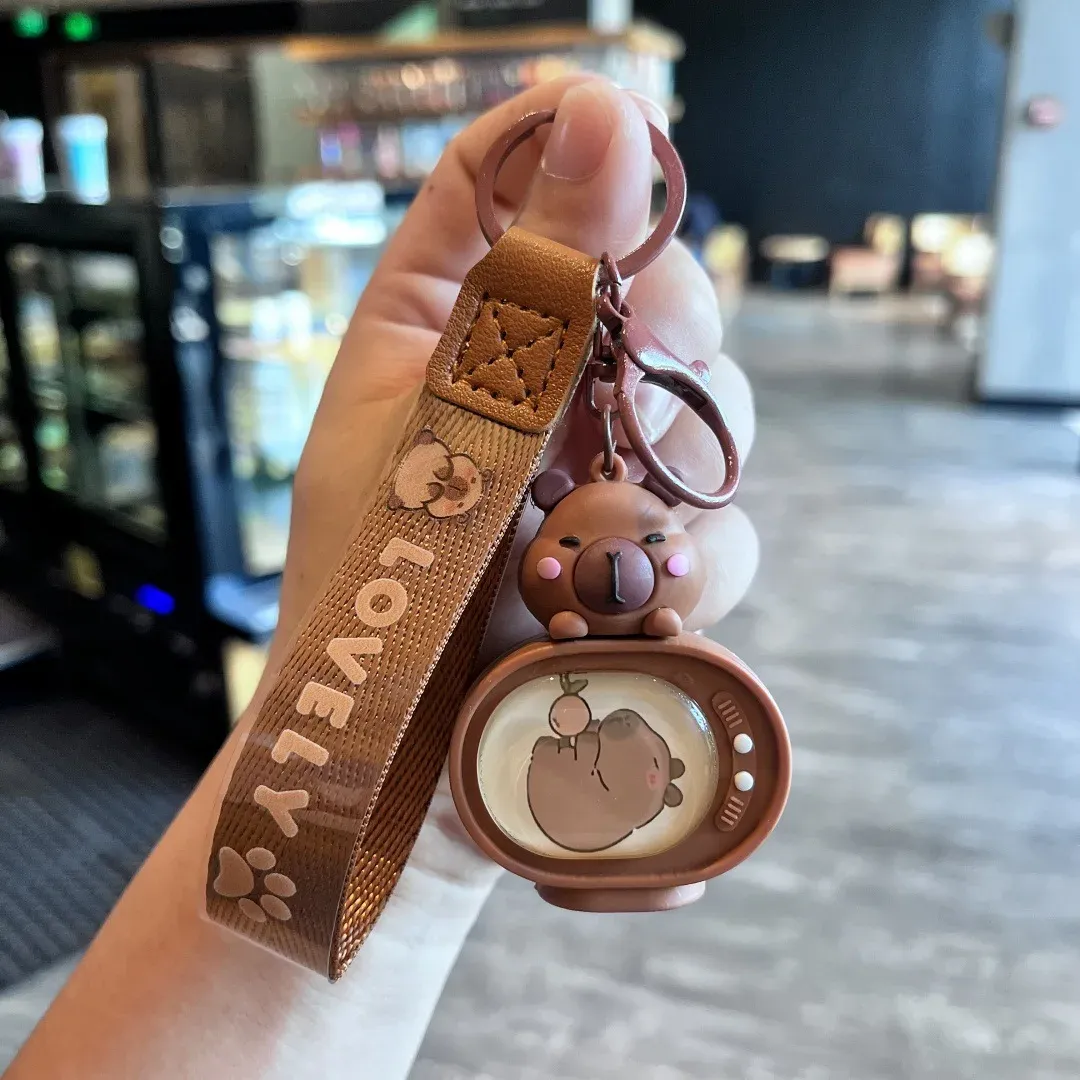 Cute Capybara Glowing TV Pendant