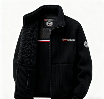 🔥🔥New cashmere wool men’s outdoor stand collar fleece jacket