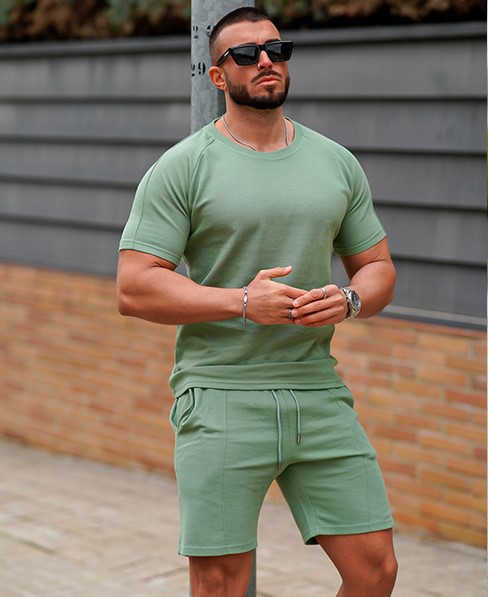 Men’s Short Sleeve & Shorts Set