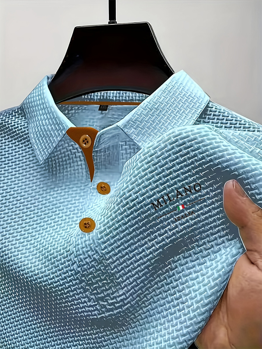 Summer Basic Loose Lapel Polo Shirt