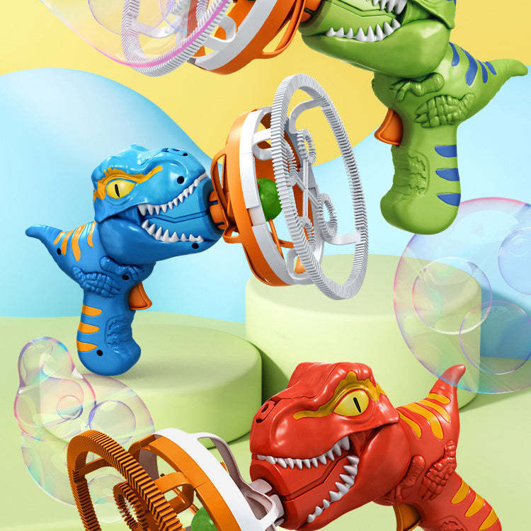 Dinosaur Bubble Machine Children's Electric Fan Bubble Gun Toy