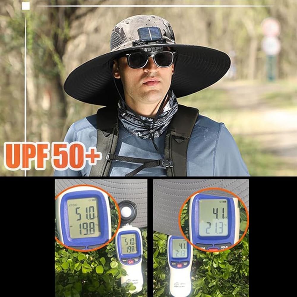 Solar Powered Fan Hat