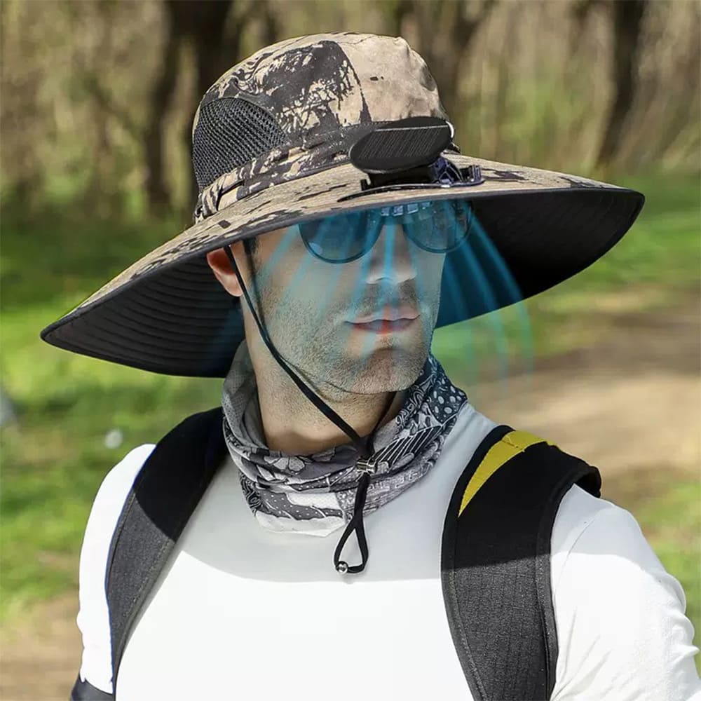 Solar Powered Fan Hat