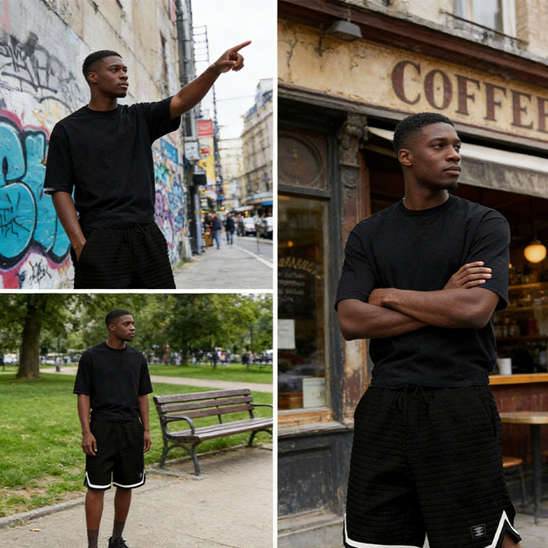 Men's Loose Striped Athletic Shorts | Casual Trendy Streetwear