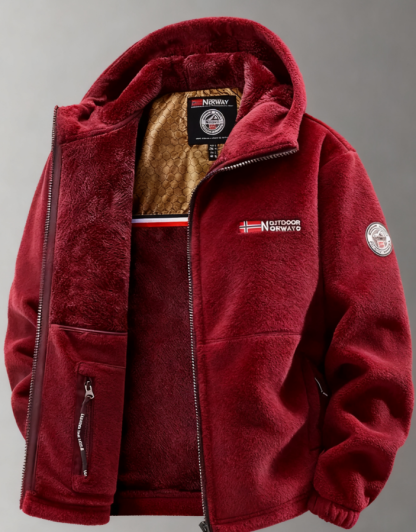 🔥🔥New Men's Outdoor Stand Collar Fleece Jacket